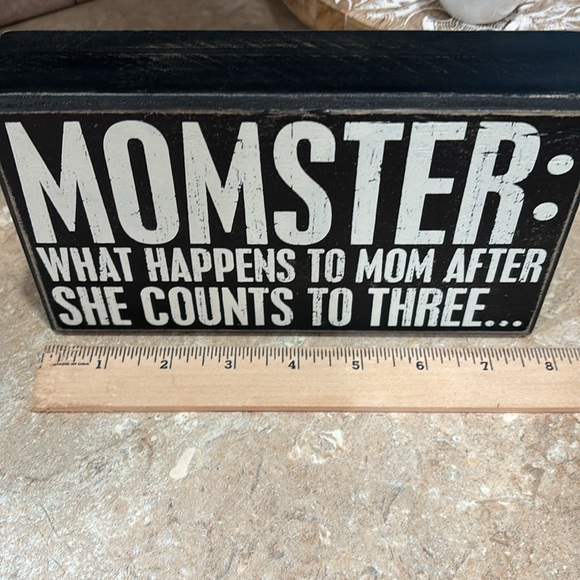 ✂️Sign: Momster-When Mom counts to three✂️ - Picture 2 of 4